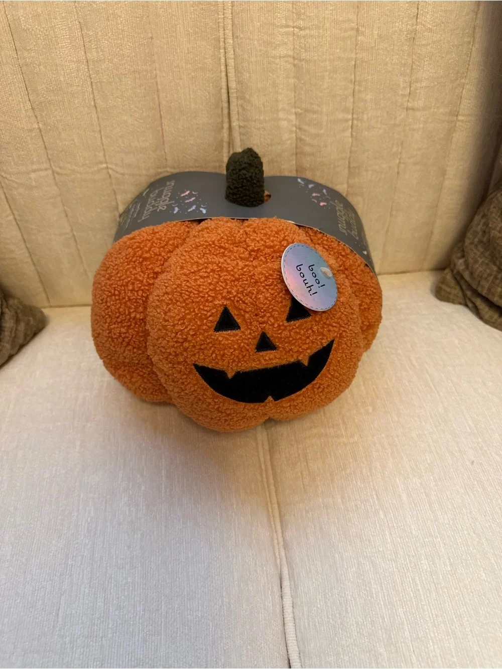 Snuggle Buddy Jack-O'-Lantern Pumpkin Plush